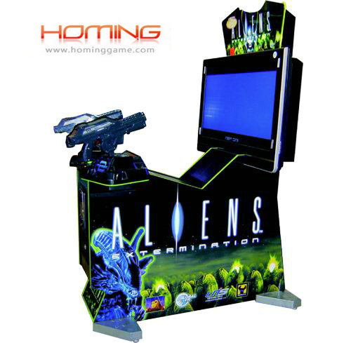 Aliens Gun Shooting Game Machine (hominggames-COM-425)