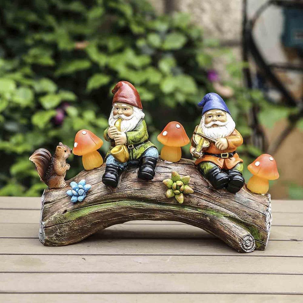 Gnomes d&#39;écureuil en résine figurine