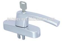 Aluminum Alloy Handle with lock with keys Casement window handle with lock Outward or Inward opening handle lock with key