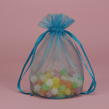 Promotional Sheer Organza Drawstring Bag For Gift Packing