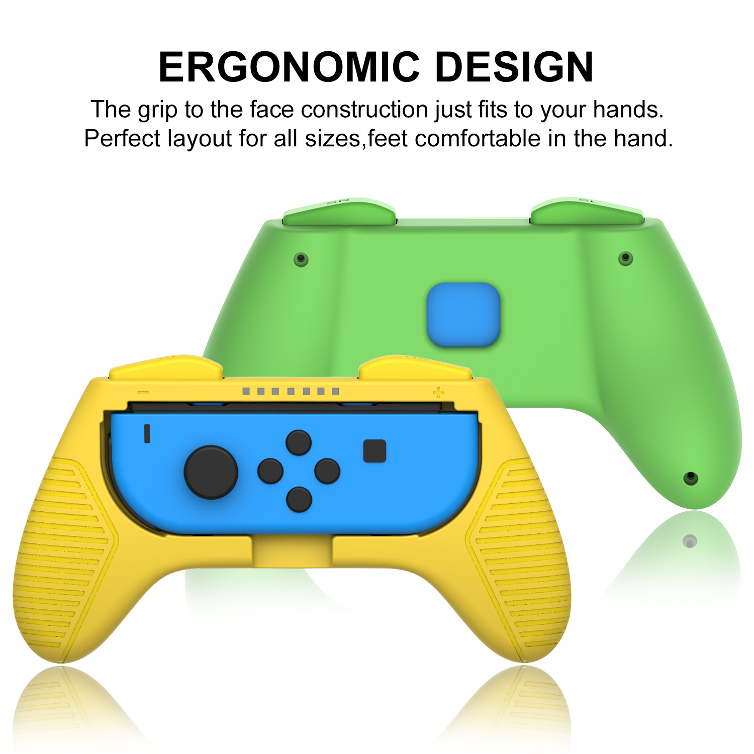 4 in1 Controller Grip for Nintendo Switch Multi colors 