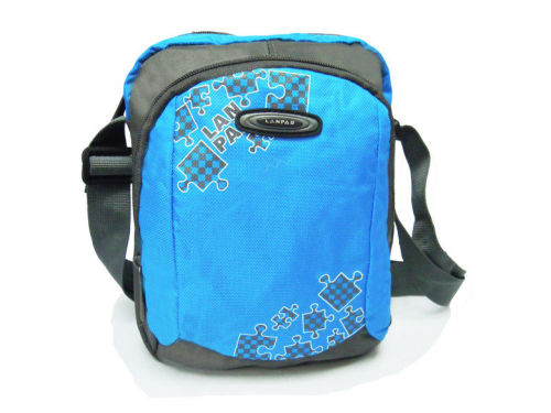 Blue Mens Nylon Shoulder Sports Bag For Outdoor Sports / Travel