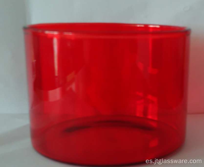 Recipiente de almacenamiento de cilindro de vidrio de color