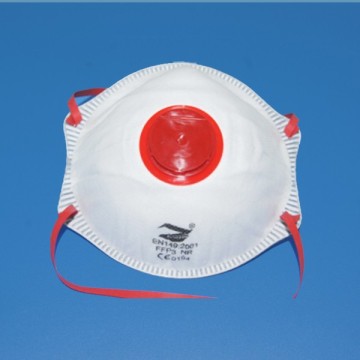 beauty red round valve nonwoven printing face mask