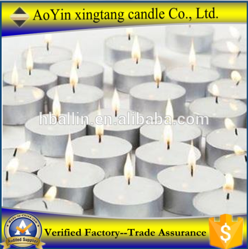 Low price box packing tea light candle in tin