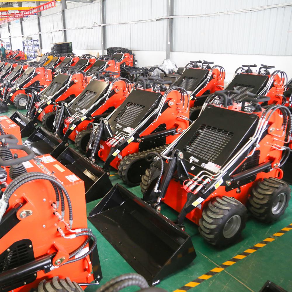 Mini Skid Steer Loader Tracks en caoutchouc avec pièces jointes