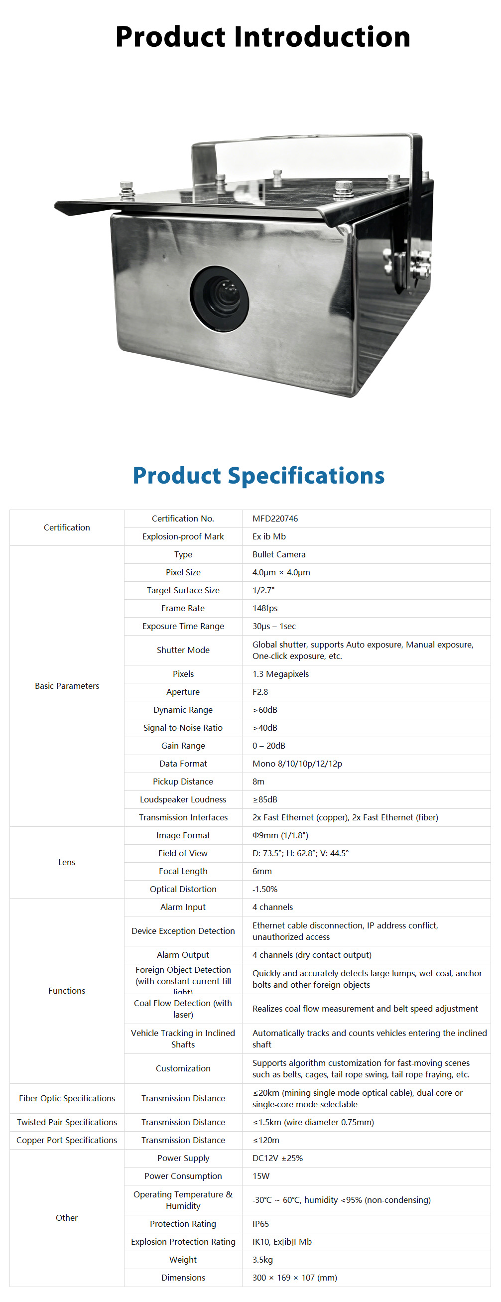 محصولات ضد انفجار معدن KBA12 (کلاس I) KBA12Mining Explosion‑Proof Products (Class I)