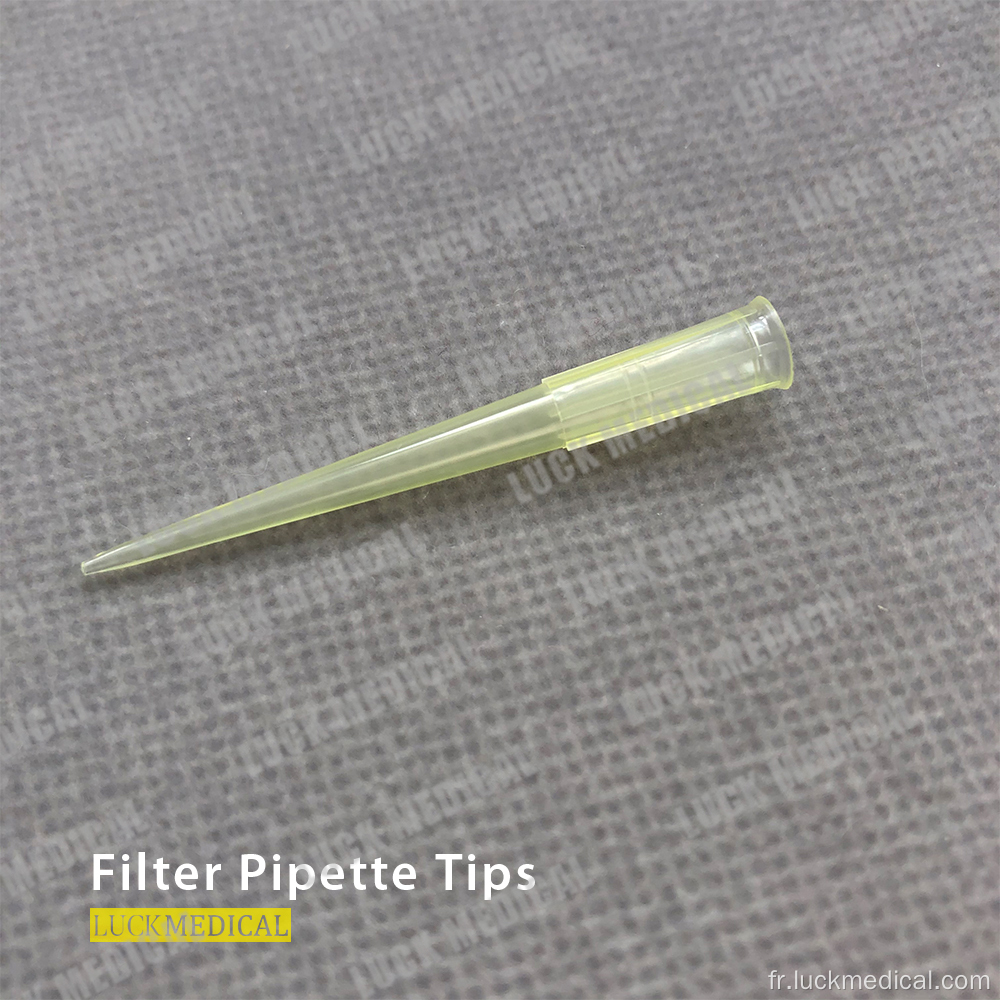 Astuce de filtre en plastique jetable 1000 ul / 200 ul