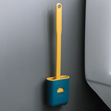 Removable Bottom Flat Head Toilet Brush Bathroom