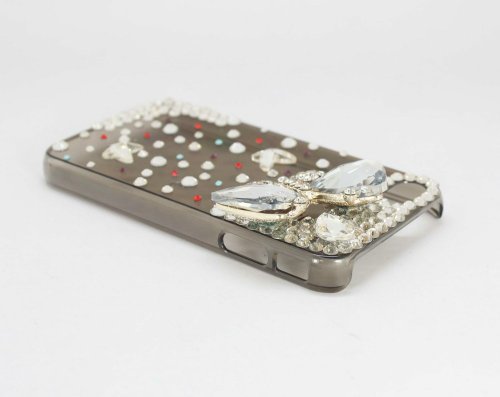 Waterproof Butterfly Diamond Apple Bling Bling Iphone 4 4s Cases Protector
