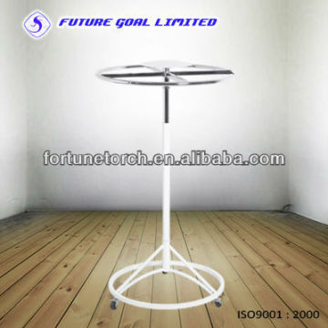 Rotating circular clothes display rack exhibition equipment