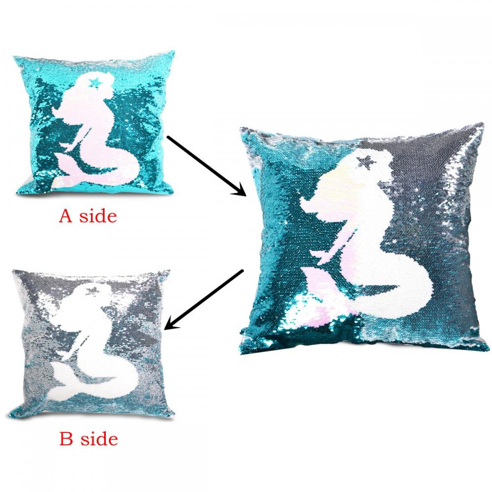 Mermaid Reversible Sequin Pillow 2 Mermaid Reversible Sequin Pillow 2