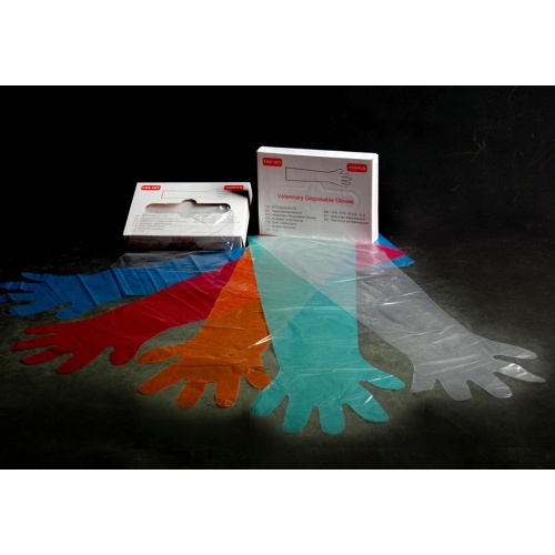 Disposable long arm veterinary gloves 50pcs/bag