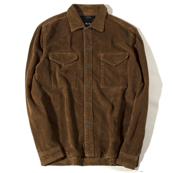 100% Cotton Corduroy Vintage Casual Mens Jacket