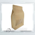 Brown Kraft Paper Flat Bottom Pouch