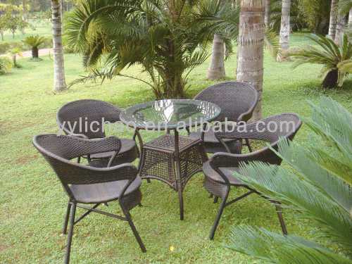 High quality patio furniture outdoor garden aluminum rattan table