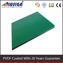 Hot sale PVDF/PE coating brushed green ACP