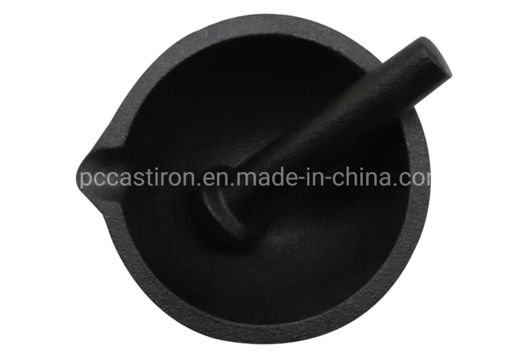 Preseaseond Cast Iron Mortar and Pestle Dia: 13cm China Manufacturer