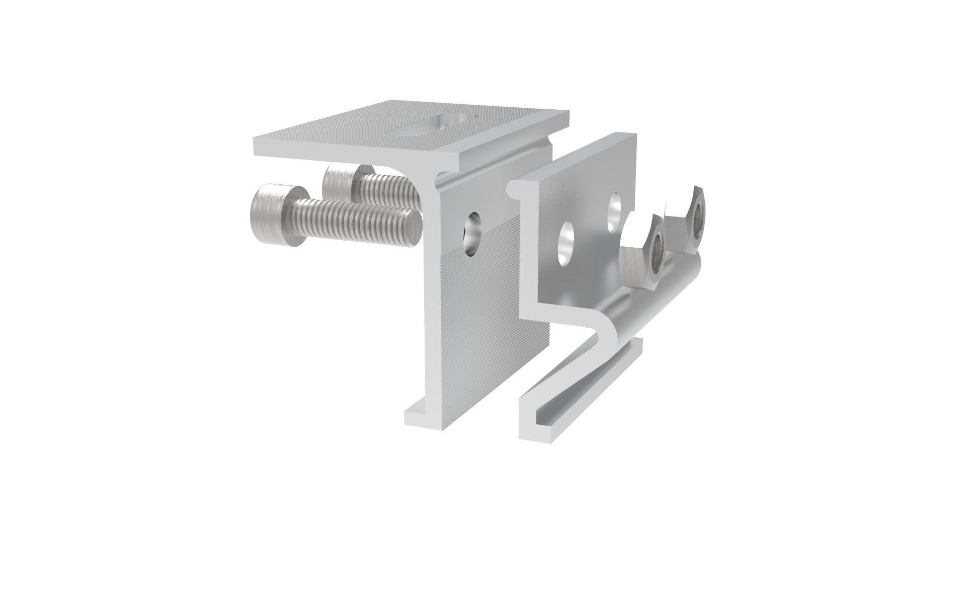 Abrazadera de costura vertical solar de protrusión de un solo lado Single-Sided Protrusion Solar Standing Seam Clamp