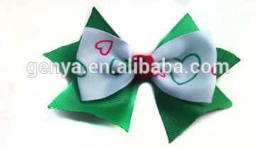 Hot sale christmas ribbon hair bow hair accessories