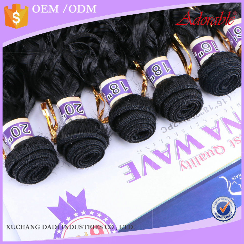 xuchang dadi factory wholesale curly synthetic weave hair packs,heat resistant fiber synthetic hair braids extensions