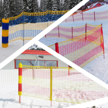 Factory Direct Red PE Mesh Snow Protection Nets for Ski Resort Safety