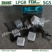 Natural whiskey stones with mesh bag