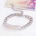 2015 personalizada plata pulsera Metal acero inoxidable, joyería para las mujeres