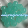 19MM & 24MM Acrylic Round Chunky Beads Translucent Spacer Half Hole Drilled Beads