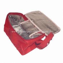 Aluminum Foil Cooler Bag with Adjustable Shoulder Strap, Top Zip Closure