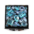 Blau Jeweled kompakte Spiegel