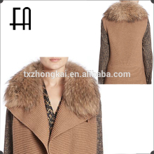 Factory direct wholesale price raw square raccoon fur collar /raccoon dog fur collar