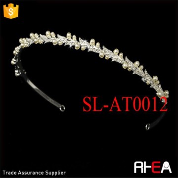 Factory Directly Wedding Tiara Crown mini rhinestone tiara crown handmade pearl tiara