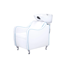 Professional shampoo chair with footrest