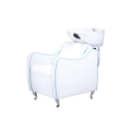 Professional shampoo chair with footrest