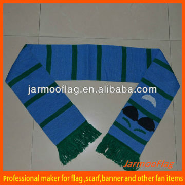 Hot knitted sport soccer promotional scarf