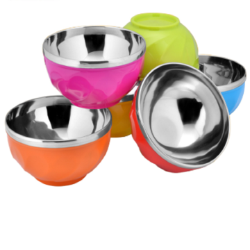 Double Wall Insulated Plastic Rice Bowl