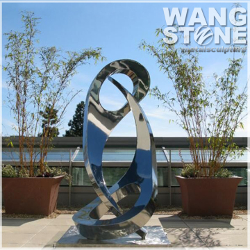 Yinyang Design Large Stainless Steel Outdoor Abstact Sculpture