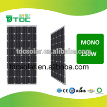 High quality 150W mono black solar panel,mono solar module