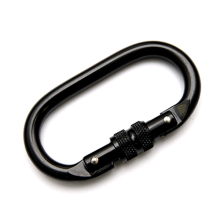Protection Strong knot Screw Locking stainless safty steel Carabiner mountain climbing hook