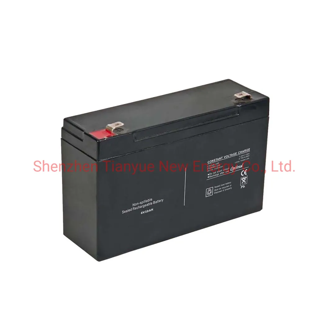 6V 10ah SMF Lead Acid VRLA AGM Battery for UPS