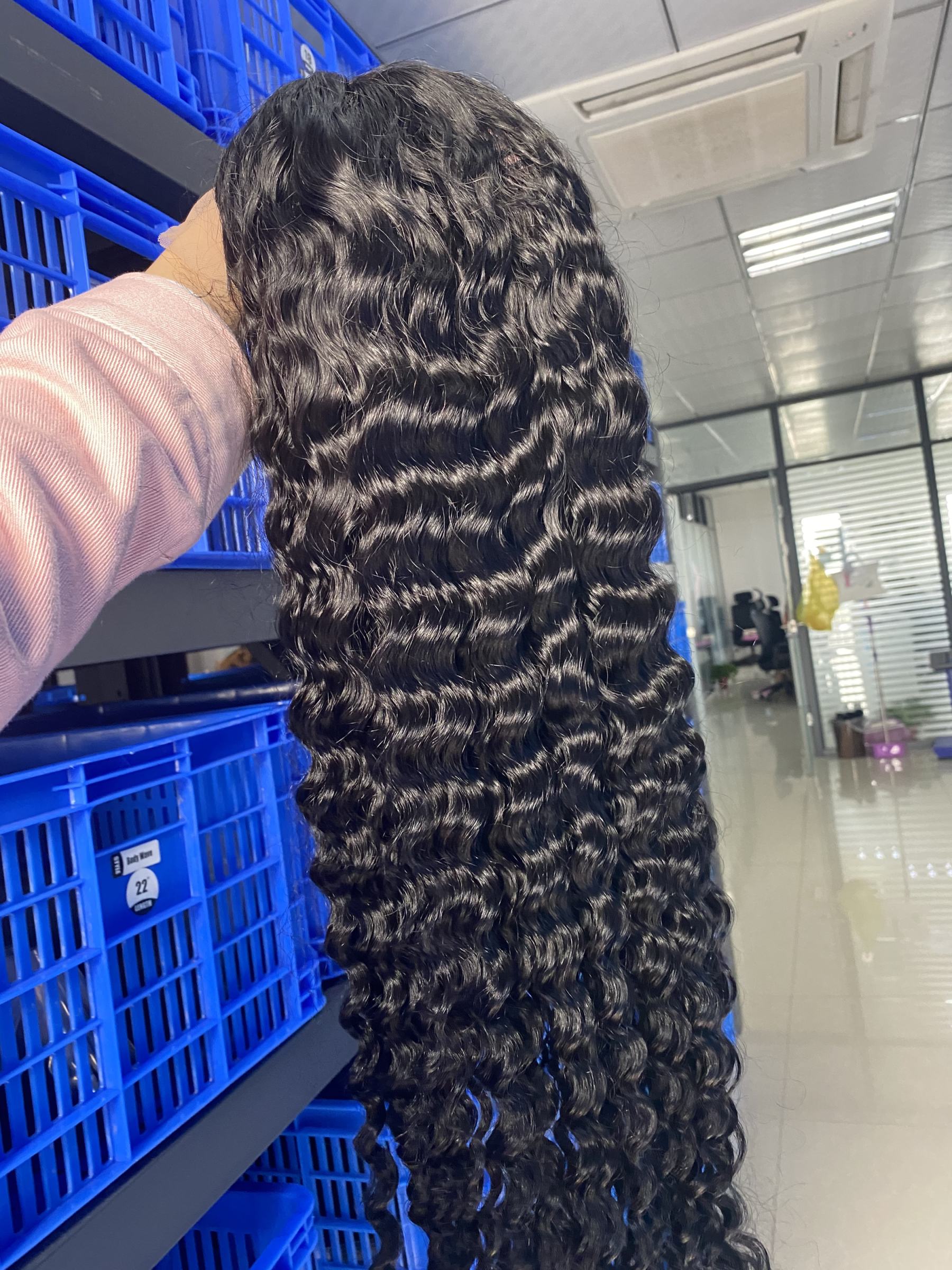 Annione 30 Inch 32Inch Indian Virgin Human Hair Wigs, Brazilian Peruvian Body Wave 4X4 5X5 Cuticle Aligned Lace Closure Wig