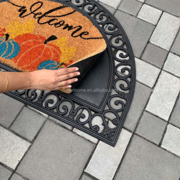 Switch Changeable Semi-Circle Coir Doormats with Rubber Border: Keeping Your Entryway Clean and Stylish
