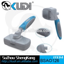 Retractable dense pins pet slicker brush