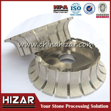 Vacuum Brazed CNC Profile Wheels/marble profile wheel polishing