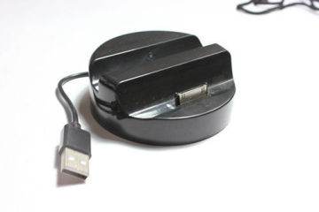 2nd Slot Black Universal Apple Iphone Docking Stations For Ipad , Iphone , Ipod