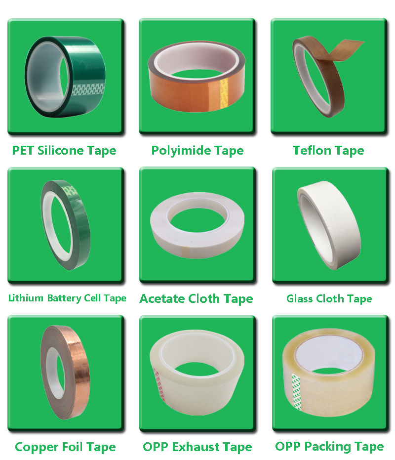 High Temperature Resistant PTFE Coated Fabric Adhesive Tape