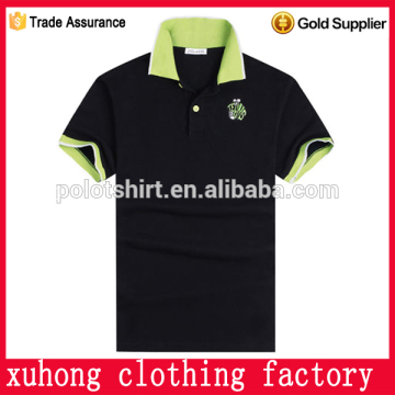 high quality Polo shirt,embroidery logo polo t shirt,contrast collar golf shirt