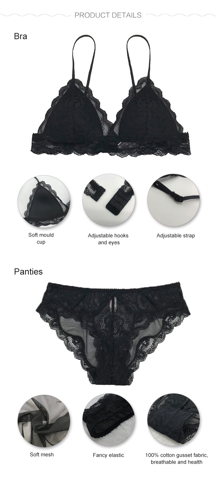 Women underwear set-product detail