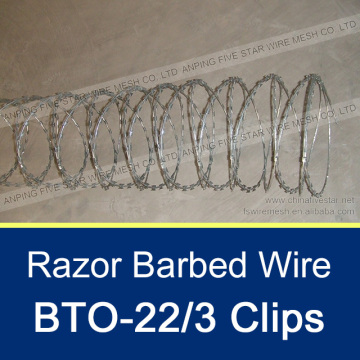 BTO-22 Razor Wire With Clips/Concertina Razor Wire With Clips